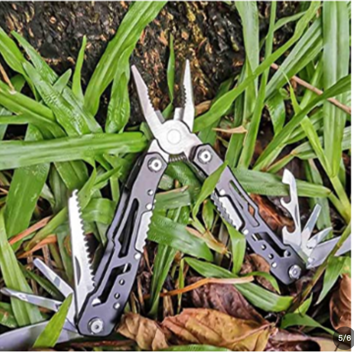 12-in-1 Multitool Pliers Set - Stainless Steel Folding Pocket Knife with Saw, Screwdriver & Bottle Opener - EDC Outdoor Survival Tool Kit for Camping, Hiking, Fishing & Hunting - Lightweight Mens Multitool - Gift for Dad, Husband, Outdoorsmen
