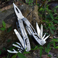 12-in-1 Multitool Pliers Set - Stainless Steel Folding Pocket Knife with Saw, Screwdriver & Bottle Opener - EDC Outdoor Survival Tool Kit for Camping, Hiking, Fishing & Hunting - Lightweight Mens Multitool - Gift for Dad, Husband, Outdoorsmen